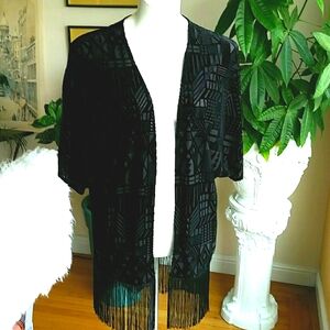 Velvet Thorn fringed top size L
